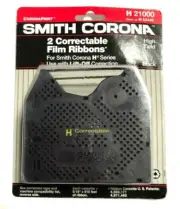 Smith Corona H 21000 Typewriter 2 Pack H Series Correctable Film Ribbons H 63446