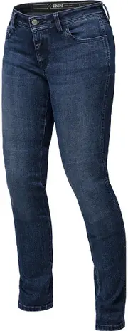 IXS 1L Straight Ladies Motorcycle Jeans, blue, Size 26 for Women