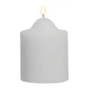 48x Premium Church Candle Pillar Candles White Unscented Lead Free 24Hrs 5*10cm