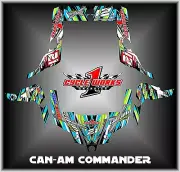 Can-am Commander 800 1000 Canam Can am SEMI CUSTOM GRAPHICS KIT CW1
