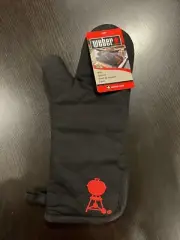 NEW Weber Barbeque BBQ Grill Master Mitt Oven Pot Holder Black 6532