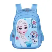 Frozen Elsa Printed Backpack Back To School Bag Kids Girls Travel Outdoor Rucksack Birthday Gifts Blue