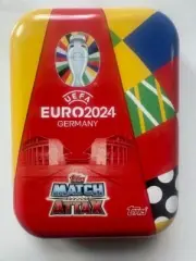 Match Attax Euro 2024 Red Trading Card Storage Collector Pocket *Empty Tin*