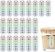 Sourdough Jar Temperature Stickers | Wine Bottle Temperature Stickers | Range 18℃ to 32℃, Stick Temperature Strip for Beer, Wine, Brewing and Fermentation