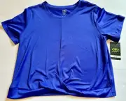 Athletic Works Girls Twist Front DriWorks Moisture Wick Tee L (10-12) Plus NWT