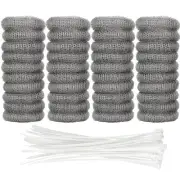 40 Pieces Washing Machine Lint Traps,Stainless Steel Laundry Lint Catcher for...