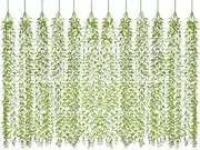 Lvydec 12pcs Artificial Vines Fake Greenery Garland Willow Leaves with Total 60