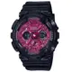 【CASIO 卡西歐】G-SHOCK 優雅炫酷 纖薄小巧 雙顯手錶 黑紅GMA-S120RB-1A_45.9mm