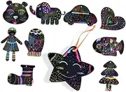 Sheets Scratch Drawing Papers Pens Boys and Girls Scratch Painting Kit Fine Workmanship Develop Imagination