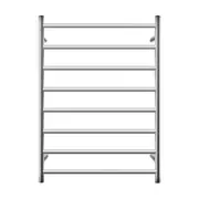 ACA Round Electric Heated Towel Rack Rail Warmer 8 Bar Chrome Stainless Steel SAA