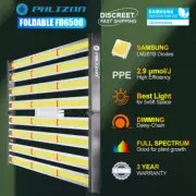 PHLIZON FD6500 Full Spectrum LED Grow Light 8Bars Foldable Plant 640W Grow Lamp