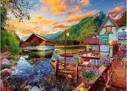 HUADADA Jigsaw Puzzles for Adults 1000 Pieces Jigsaw Puzzles for Adults Interesting Toys Brain Teaser Jigsaw Puzzles Birthday Graduation Gifts, Impossible Puzzle, Challenging Game - Canoe Lake