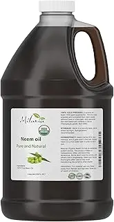 Premium Organic Neem Oil Virgin (1 Gallon), Cold Pressed, Unrefined 100% Pure Natural Grade A. Excellent Quality