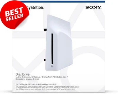 Disc Drive for PS5 Digital Slim & PS5 Pro 4K Ultra HD Blu-ray DVD Game Console