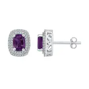 1/3CT-Diamond 2 1/5CT-AM GEMSTONE LAB CREATED EARRIN