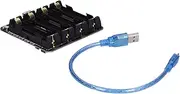 Micro USB Battery Holder Box/Cover 4-Channel Charger Bracket 2A Output for - Battery Box with LED Indicator for Electronics Enthusiasts