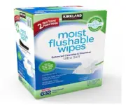 632 Kids Family Baby Flushable Wipes Bulk Wet Moist Vitamin E+Aloe Towelettes