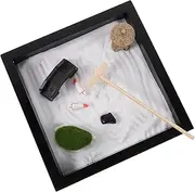 Abaodam 1 Set Japanese Zen Garden Kit Miniature Desk Decor for Tranquil Landscape Artware Adornment for Office Home Create Your Own Peaceful Sandbox Environment