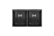 Welba Kitchen Sink Stainless Steel 760x440mm Black