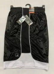 And1 Basketball Shorts 3XL White & Black 11" Inseam NEW Drawstring Pockets