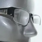 Bold Boss Chunky Black Top Frame Invisible Lens Reading Glasses +1.75 Strength