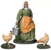 BRITAINS CIVIL WAR CIVILIAN 31280 MRS. DAYFIELD WITH TWO CHICKENS