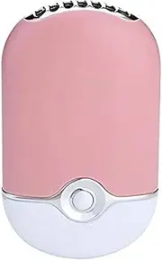 [ThreeH] Handheld Mini USB Fan Built-in Lithium Battery Air Conditioner Travel Rechargeable Fan Air Purifier Humidifier F015,Lightpink