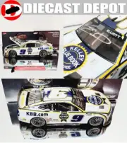 AUTOGRAPHED CHASE ELLIOTT 2022 BRISTOL DIRT KELLEY BLUE BOOK RACED 1/24 ELITE