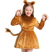 Fairy Tail Animal Lion Dress Costume Cute Girls' Kid's Performance Educational Dress Up School Event Dress Up Halloween Carnival World Book Day Easy Carnival C
