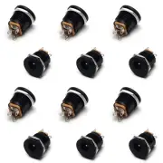 10Pcs 5.5mmx2.1mm 3 Pin Female DC Power Jack Socket Female Panel Mount Connector