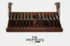 Drop Block Under Cabinet Knife Storage Rack - Large, Cherry