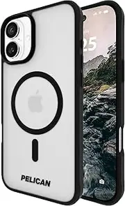 [Pelican] Ranger iPhone 16 Plus Case [Compatible with MagSafe] Rugged Magnetic Phone Case with 12ft Military-Grade Drop Protection - Heavy Duty Phone Cover for iPhone 16 Plus - Frosted Clear