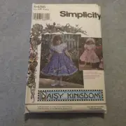 Simplicity 9456 Daisy Kingdom Girls Dress Pattern Sz 3-6 Vintage 1995 Uncut