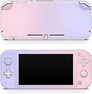 TACKY DESIGN Classic Duocolor Skin Compatible with Nintendo Switch lite Skin, Pink and Purple Color Switch lite Cover Vinyl 3m Decal Cute Full wrap Switch lite Accessories