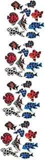 iplusmile 4sets Fish Tank Detector Aquarium Thermometer Wear-Resistant Practical Safe for Shape Design 9pcs*4
