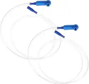 2pcs Hard Tube Bleeder Hose Kit for Auto Brake Fluid and Engine Oil Replacement Versatile Fluid Extraction Tool for Car and Motorcycle Maintenance