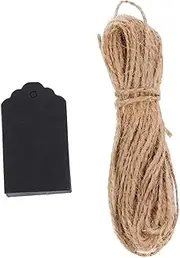 FOYTOKI 1 Set DIY Paper Present Tags with Rope Sturdy Hanging Labels for Weddings Parties Showers and Cardboard Decor Tags String