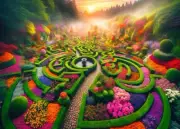 QPuzzles 500XL Piece Jigsaw Puzzle - Misty Maze