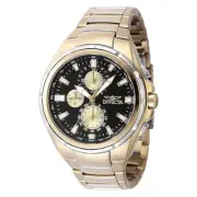 Invicta 47822 Men's Sea Vulture 50mm Quartz Black Dial Stainless Steel Watch