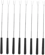FIXOSHEE 8pcs Extendable Barbecue Skewers Marshmallow Roasting Sticks for Campfire Cooking BBQ Forks for Group Gatherings and Outdoor Fun
