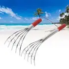 Claw Rake with Mesh Net with Ergonomic Handle Bonsai Hook Rake Handled Shells