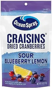 Ocean Spray® Craisins® Sweetened Dried Cranberries, Sour Blueberry Lemon, 6oz Pouch