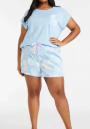 NEW PETER ALEXANDER BLUE / PASTEL SPOT PJ SET PLUS 1+ 16 - 18 RRP$109