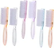 ARTSEWPLY 6pcs Nail Dust Cleaning Brush Long Handle Fingernail Brushes for Manicure and Nail Art Random Colors Random Color