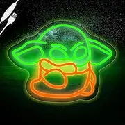 Alien Neon Sign for Wall Decor Dimmable LED Baby Alien Neon Sign Light Up for Bedroom Man Cave Game Room Home Bar Party Decor, LED Alien Baby Neon Sign Light for Kids Boys Birthday Gift (Baby Alien)