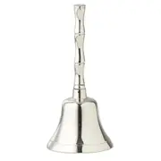 Pilbeam Living Bambury Silver Traditional Stylish Hand Bell Decor 14x6.5cm