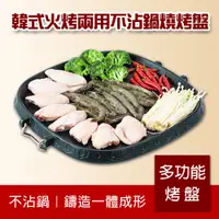 在飛比找松果購物優惠-韓式火烤兩用不沾鍋燒烤盤 (4.6折)