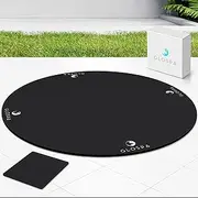 GloSpa Hot Tub Mat for Inflatable Tub, 77'' Hot Tub Pad Foundation, 0.5in Thickened Eva Foam Padding Inflatable Outdoor Pool & Hot Tub Base Mats for Under Floor Protection & Heat Insulation