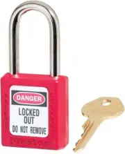 Master Lock Safety MLock Lockout Padlock-RED 410RED, One-Size