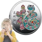 Year of The Snake 2025 Coin - Chinese New Year Coin | 2025 Chinese New Year Commemorative Coin, Lucky Snake Souvenir Coin for Collectors